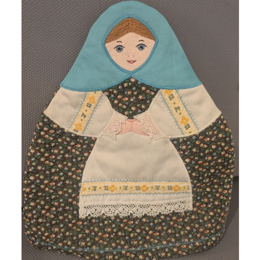 Vintage St Nick Original Russian Doll Tea Cozy Quilted Floral Matryoshka